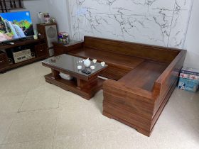 Bộ sofa góc chữ L nguyên khối gỗ cẩm chỉ siêu vip (anh Tùng - Hưng Yên) 21 BO sofa nguyen khoi go cam chi sieu vip 10