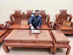 Bộ tần thuyr hoàng gỗ hương đá cao cấp