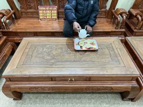 Bàn ghế Tần thuỷ hoàng gỗ hương đá