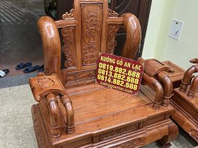 ghế đơn bộ tần thuỷ hoàng gỗ hương đá cao cấp