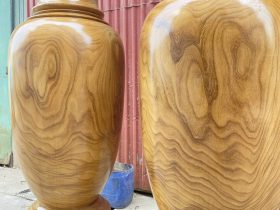 đôi lục bình gỗ cẩm vàng hàng tuyển vip