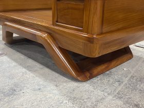 bàn trà chữ nhật cảu bọ sofa chân thuyền gỗ pachy