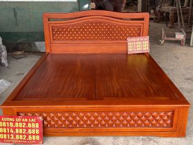 Nội thất phòng ngủ 7 Giường luxury gỗ gõ đỏ
