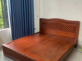 Giường ngủ cao cấp gõ gõ đỏ hàng vip