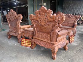 MOC bo ban ghe hoang gia louis go huong da 2