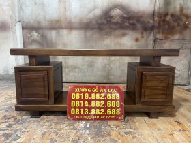 Nội thất phòng khách 31 Mẫu kệ tivi sang trọng gỗ gõ đỏ 1m4