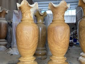 lục bình phong thủy gỗ cẩm vàng hàng cao cấp