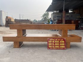 Mẫu kệ tivi trơn nguyên khối gỗ gõ đỏ (anh Hoàng, TP Hồ Chí Minh) 17 mau ke tivi tron nguyen khoi go go do 7