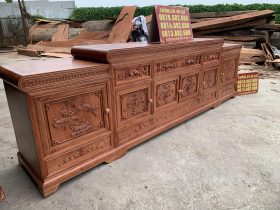 kệ ti vi mõ lồi gỗ hương đá hàng tuyển vip