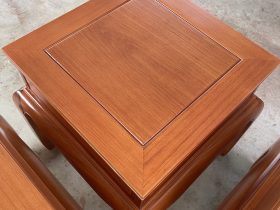 Bộ quốc sắc gỗ gõ 7 món (anh Tâm - Bình Phước ) 21 Đôn cao: 60x60cm