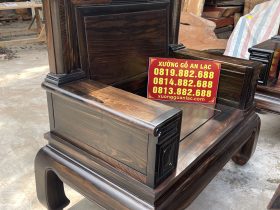 Bộ Quốc Sắc Thiên Hương 6 Món Gỗ Mun Hoa (Anh Bình -Thái Nguyên ) 15 Ghế đơn: dài 1m14 x sâu 70 x cao 118cm