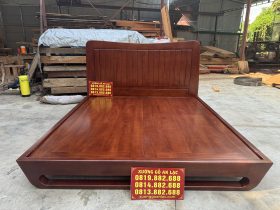 Nội thất phòng ngủ 6 GIƯỜNG ZITO 1m8x2m gỗ hương đá ( phun giả màu óc chó )