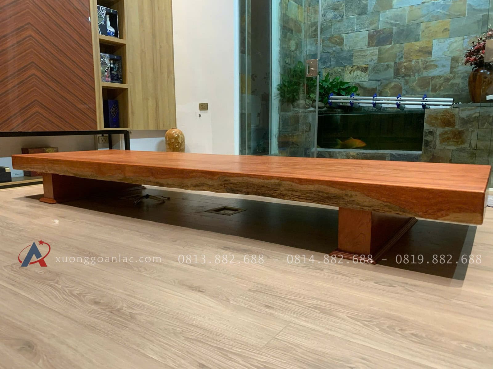 Bàn nguyên khối dày 10cm gỗ hương đá siêu vip ( Anh Long,Hà nội ) 11 mẫu bàn ăn gỗ hương đá chân thấp