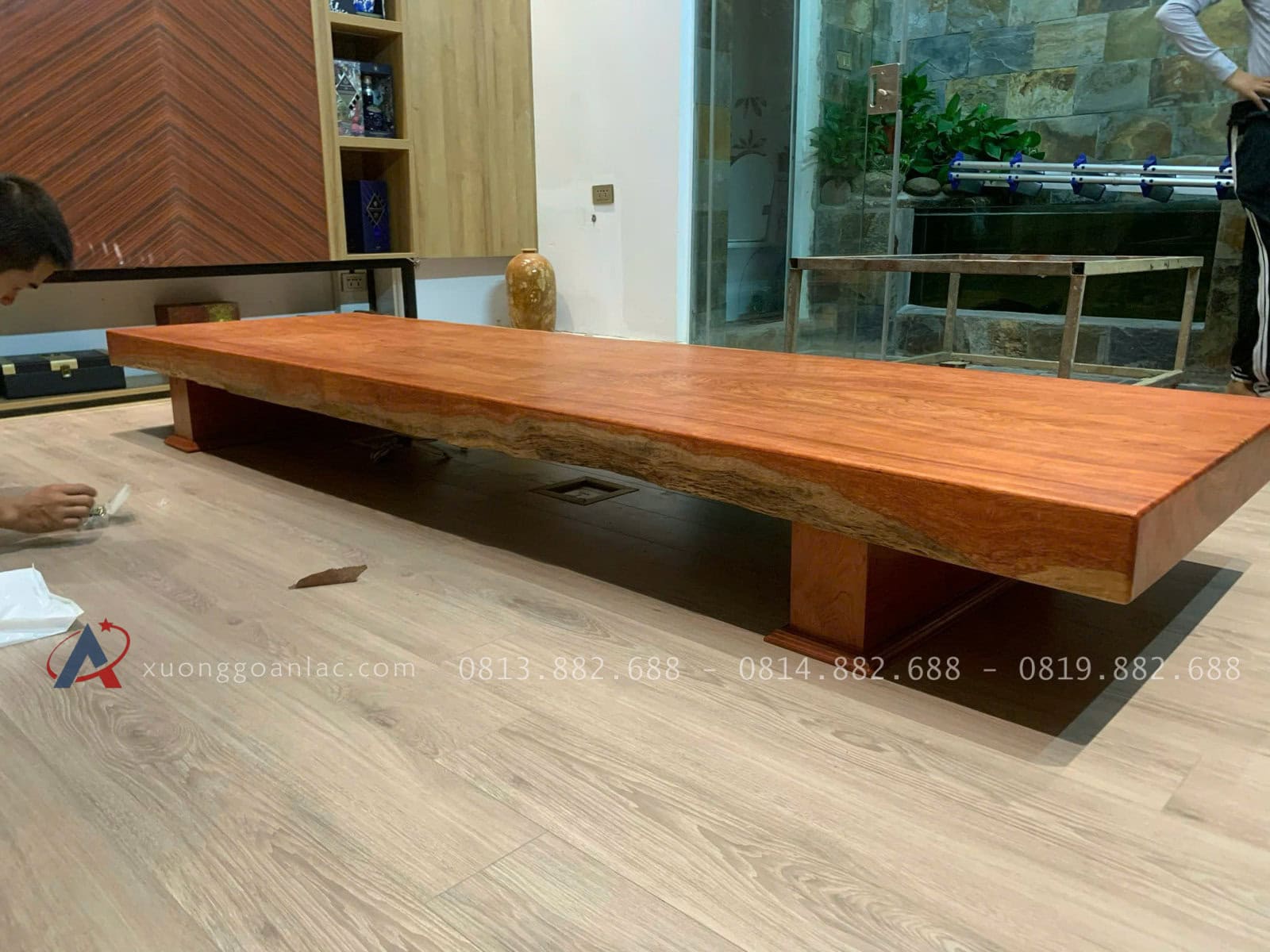 Bàn nguyên khối dày 10cm gỗ hương đá siêu vip ( Anh Long,Hà nội ) 5 Bàn nguyên khối dày 10cm gỗ hương đá siêu vip ( Anh Long,Hà nội ) - Ảnh 5