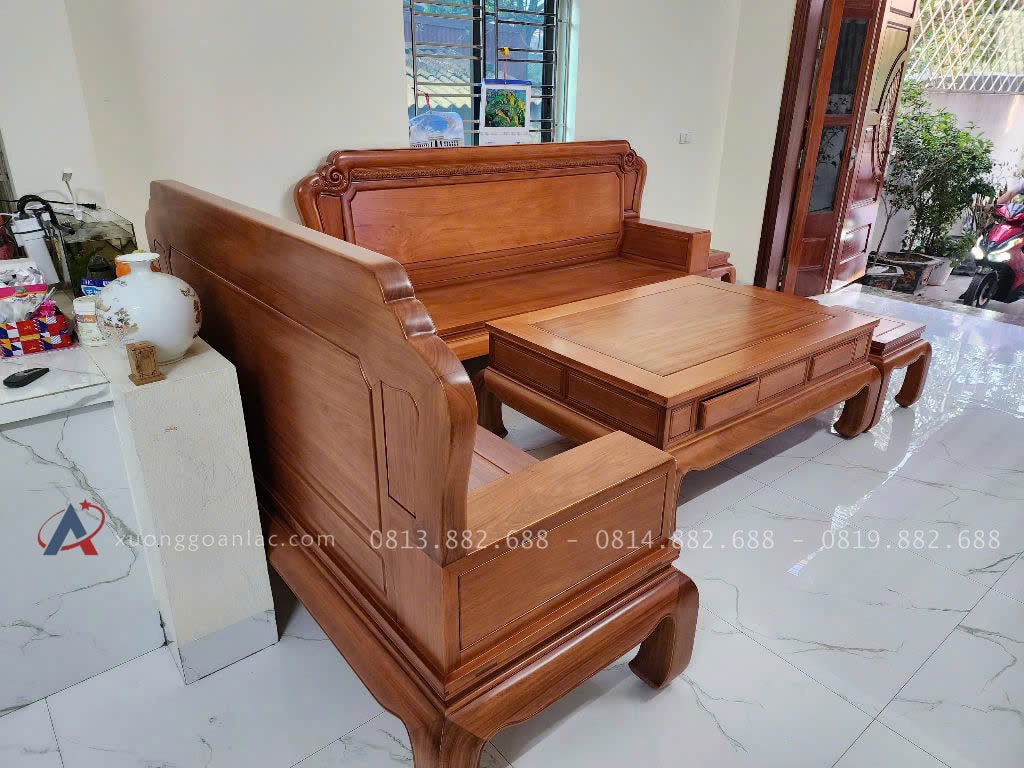 Bộ Quốc Sắc Thiên Hương Gỗ Gỏ 7 Món ( Chị Hồng - Thái Nguyên ) 18 với lối đơn giản nhưng không kém phần sang trọng , tạo nên nét riêng của bộ sản phẩm