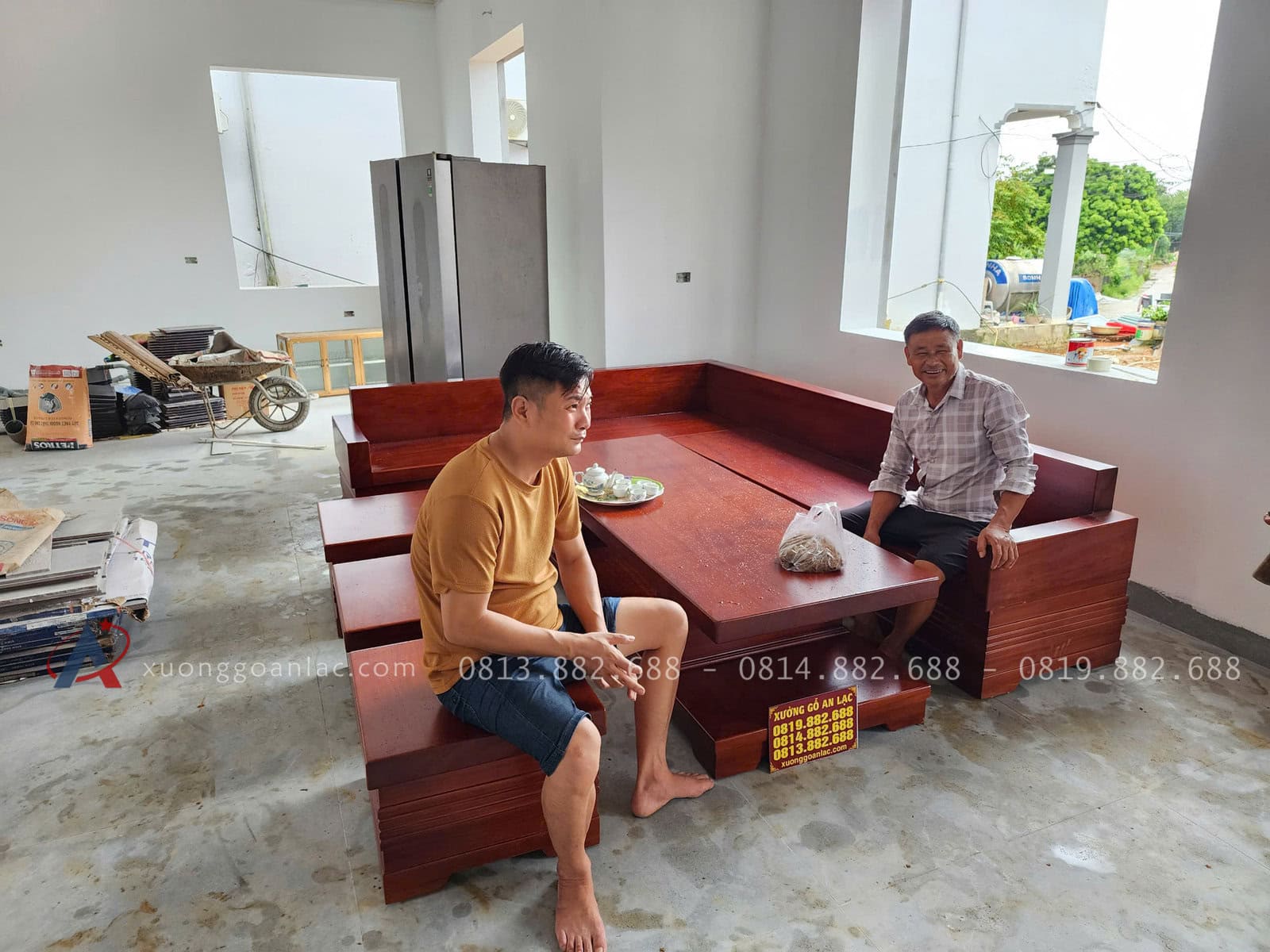 Bộ sofa Góc L Nguyên Khối 6 Món Gỗ Gõ Siêu Vip ( Anh Quang - Bắc Giang ) 1 Bộ sofa Góc L Nguyên Khối 6 Món Gỗ Gõ Siêu Vip ( Anh Quang - Bắc Giang )
