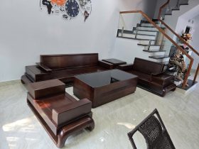 Nội thất phòng khách 16 Mẫu sofa đùi gà 5 món gỗ hương đá phong cách hiện đại