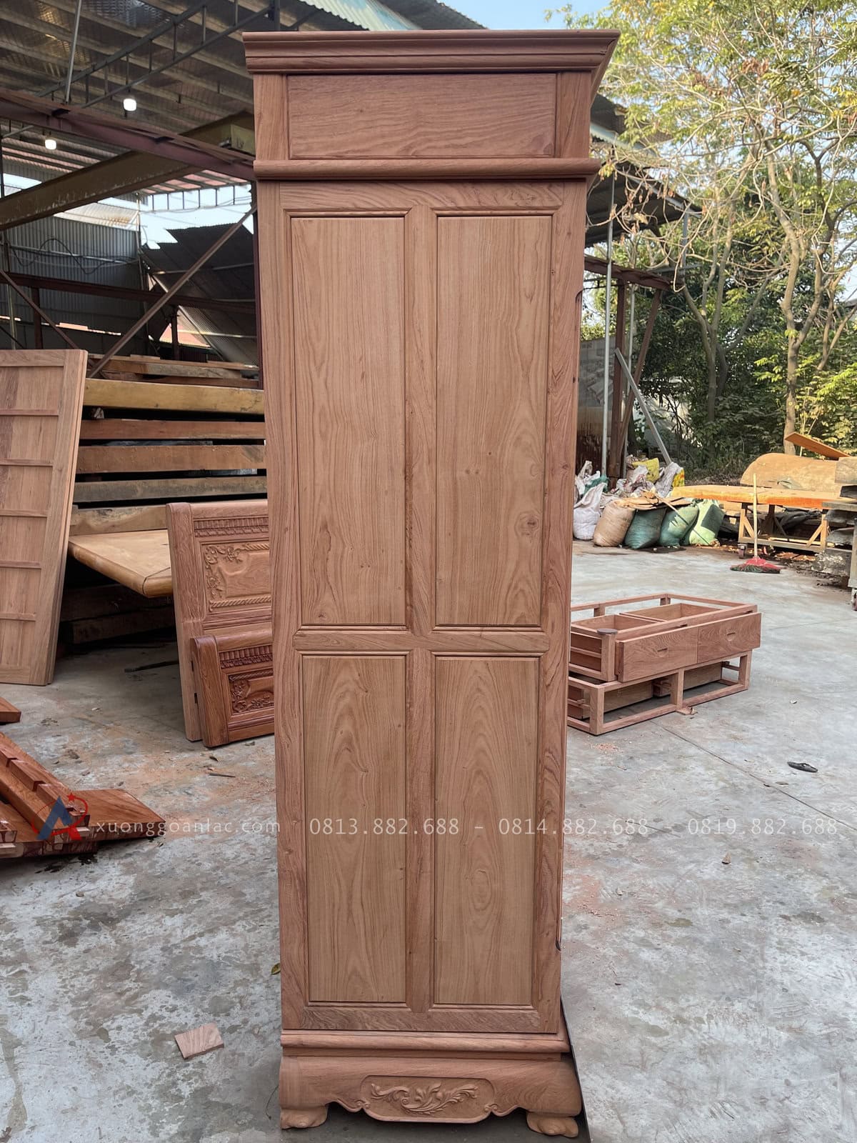 Tủ Áo Gỗ Hương Đá Hàng Mộc 8 Tủ Áo Gỗ Hương Đá Hàng Mộc - Ảnh 8