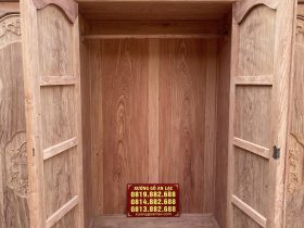 Tủ Áo Gỗ Hương Đá Hàng Mộc 14 tủ chính giữ được làm rộng rãi , dễ dàng chất đồ ,