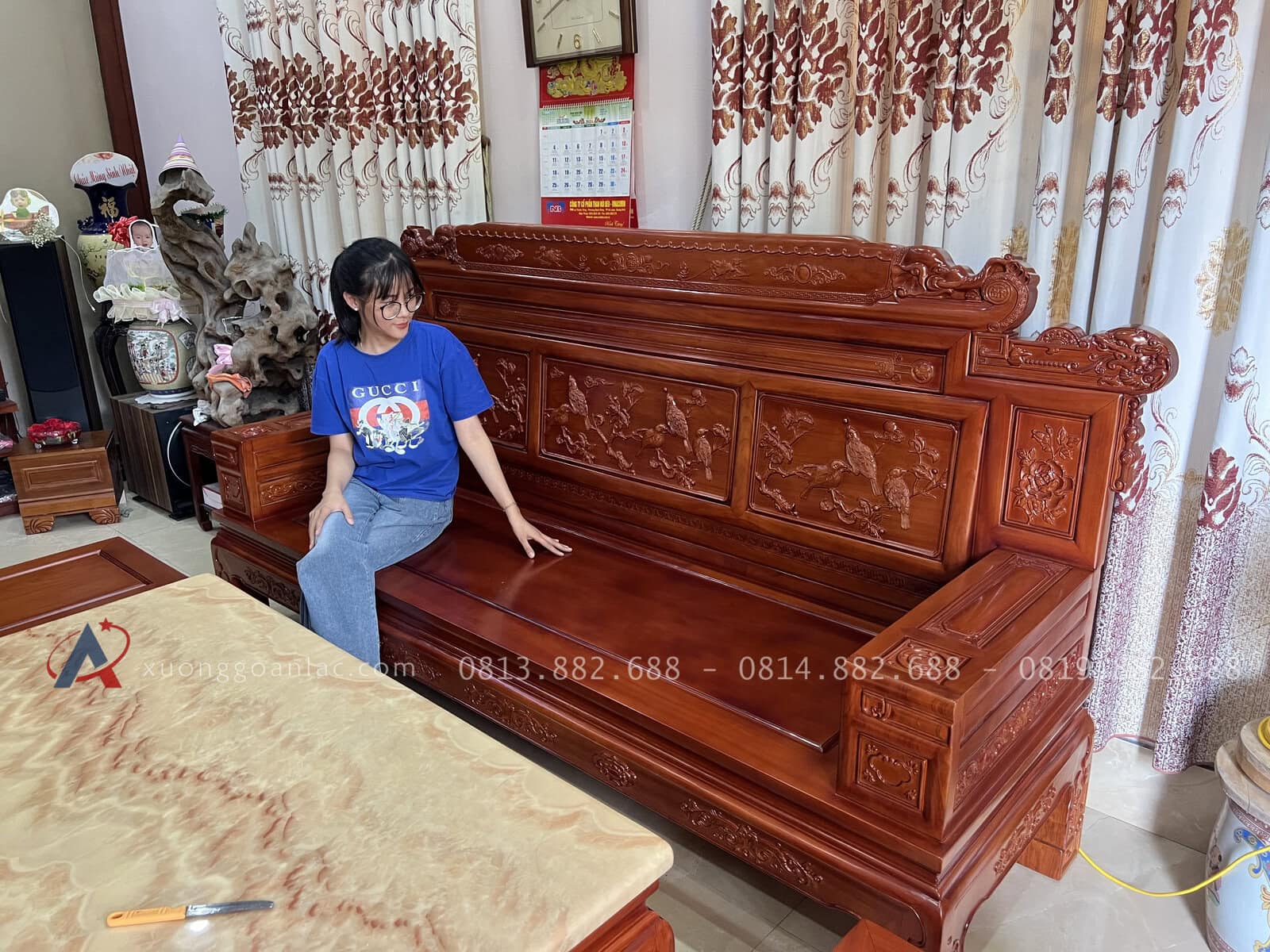 Bộ Phù Dung Gỗ Hương Đá 7 Món Của (Chú Mạnh - Hạ Long ) 3 Bộ Phù Dung Gỗ Hương Đá 7 Món Của (Chú Mạnh - Hạ Long ) - Ảnh 3