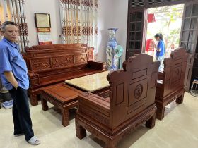 Bộ Phù Dung Gỗ Hương Đá 7 Món Của (Chú Mạnh - Hạ Long )