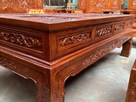 Bộ PHù Dung Gỗ Hương Đá 10 Món (Anh Tuấn - Bình Thuận ) 23 khung 4cm ván 2cm , hàng mộng 100% không dùng đinh vít
