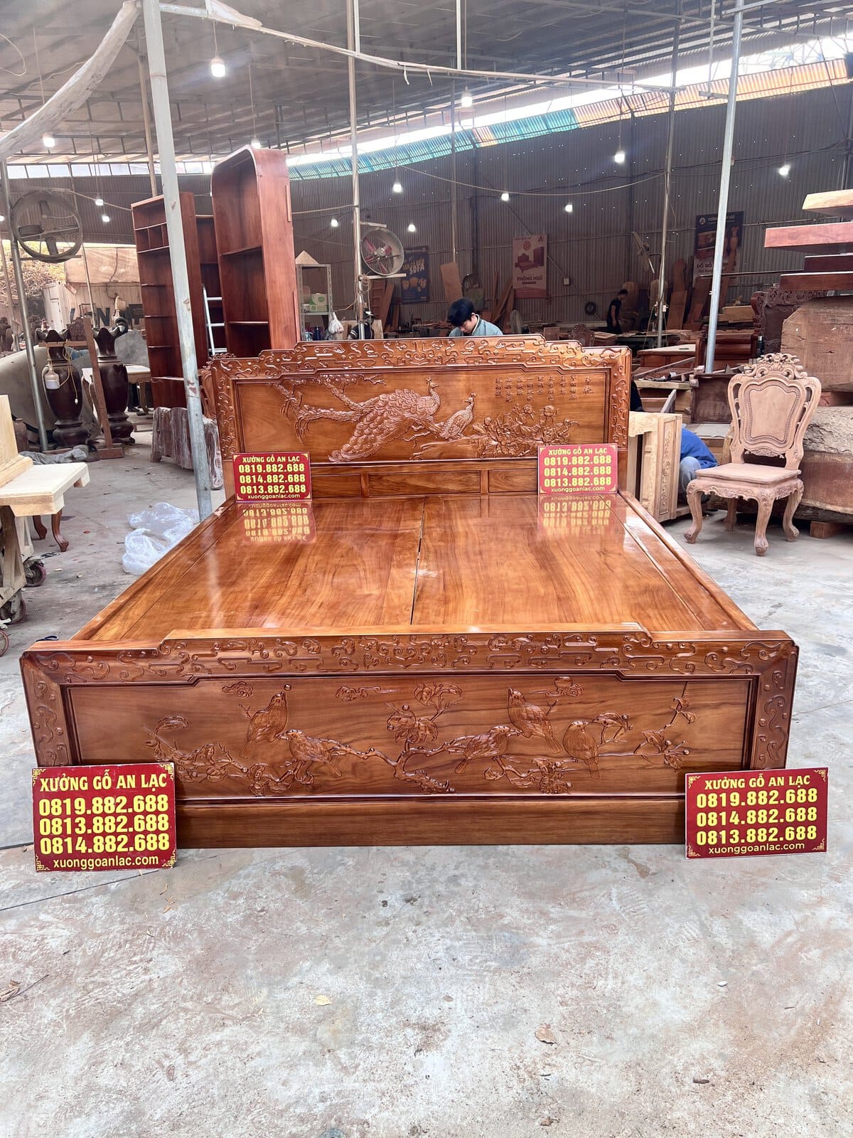 hoàn thiện giường phu thê viên mãn gỗ gõ đỏ 2m x 2m2 1 hoàn thiện giường phu thê viên mãn gỗ gõ đỏ 2m x 2m2