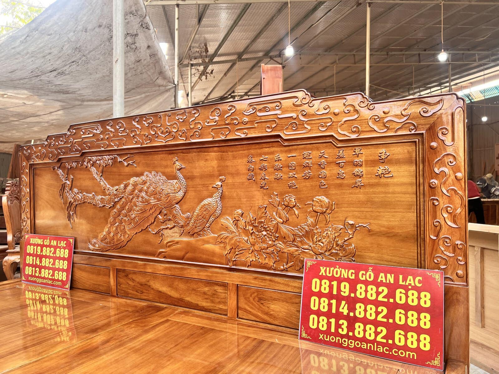 hoàn thiện giường phu thê viên mãn gỗ gõ đỏ 2m x 2m2 4 hoàn thiện giường phu thê viên mãn gỗ gõ đỏ 2m x 2m2 - Ảnh 4