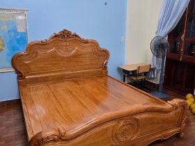 Giường hoa lá tây 1m8 x 2m gỗ Gõ đỏ ( Chú Kiệm - Hải Dương) 10 Photo 17 02 2025 11 19 19 2