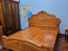Giường hoa lá tây 1m8 x 2m gỗ Gõ đỏ ( Chú Kiệm - Hải Dương) 8 Photo 17 02 2025 11 19 20